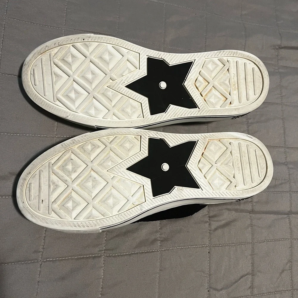 Christian Dior walk n Dior Black and white high‎ top sneaker size 39